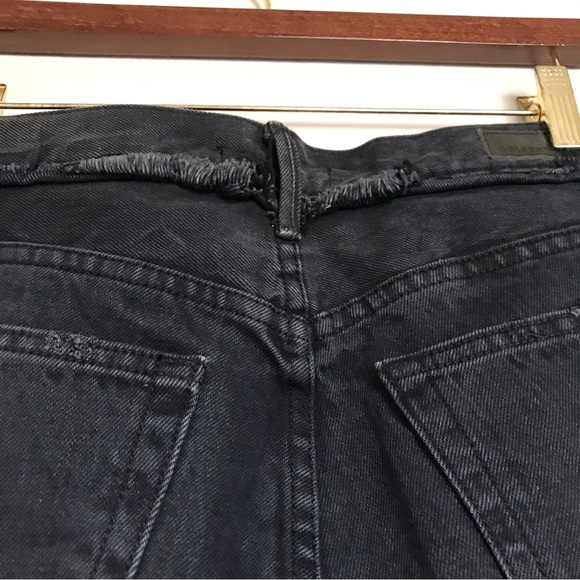 GRLFRND High Rise Chewed Hem Karolina Jeans in Excuse My French Sz 29 Button Fly - Picture 9 of 16